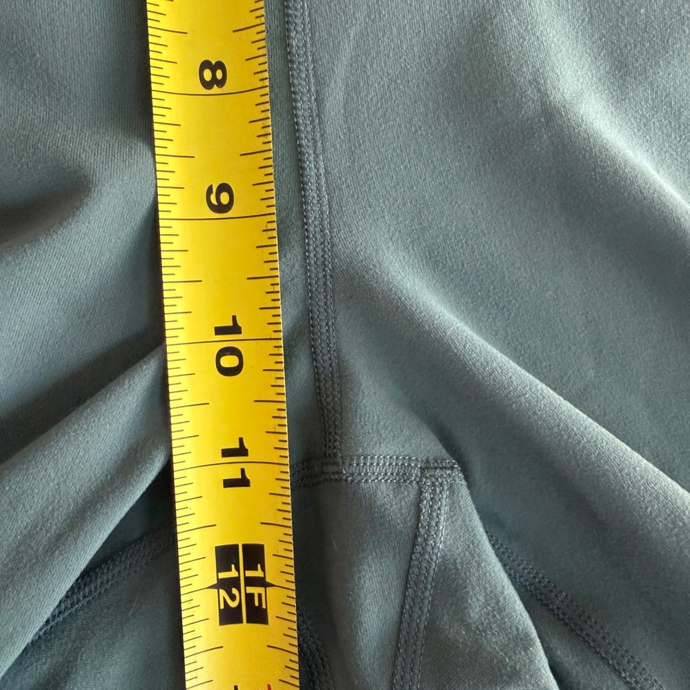 Fabletics PureLuxe Leggings Womens L Teal High Waisted Pockets 7/8 Cropped - Picture 3 of 7